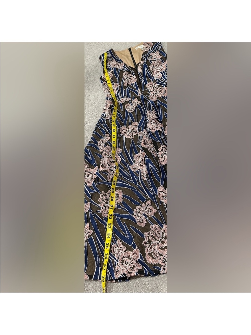 Dress The Population Macie Floral Embroidery Fit & Flare Dress - Picture 10 of 10